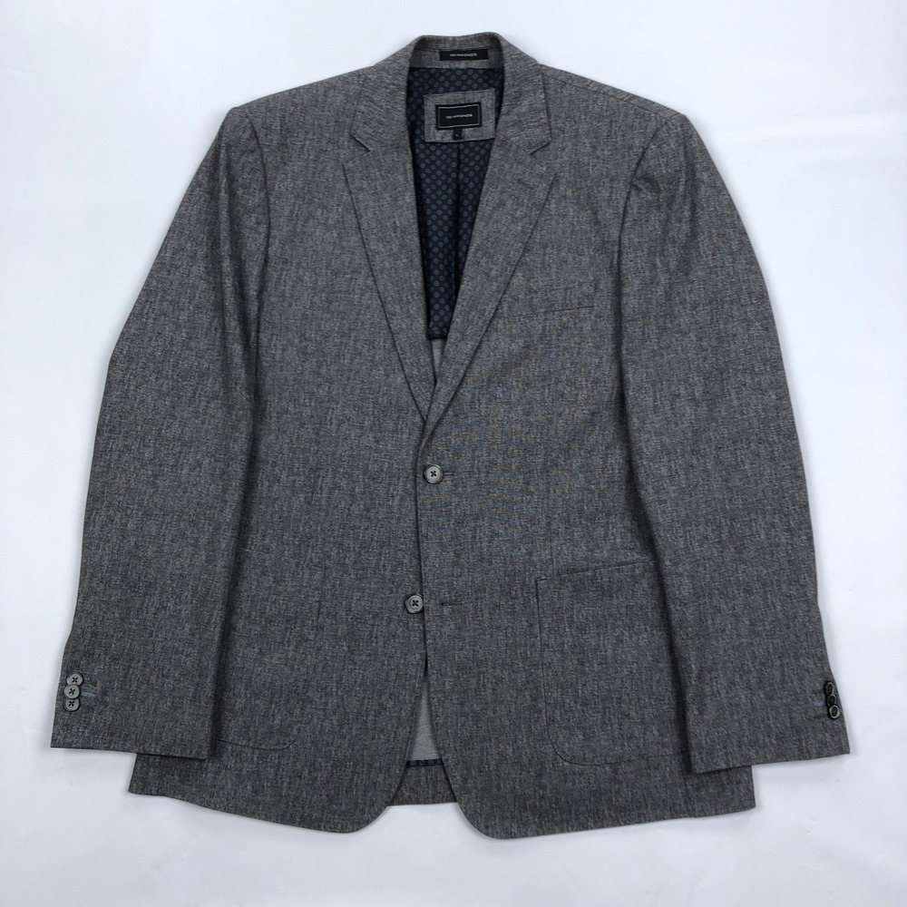 7Diamonds Large 42R Torres Grey Two Button Blazer Sport Coat Jacket Performance